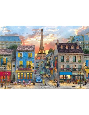 Clementoni Street of Paris Puzzle di contorno 1500 pz Città