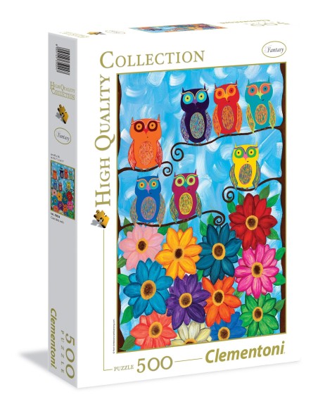 Clementoni Cute little owl Puzzle 500 pz Arte