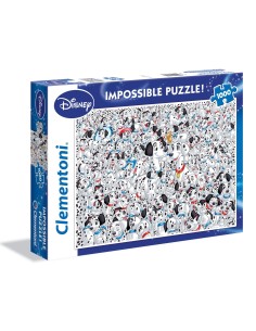 Clementoni 101 Dalmatians Puzzle 1000 pz Cartoni