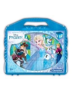 Clementoni Disney Frozen Puzzle a blocchi 12 pz Cartoni