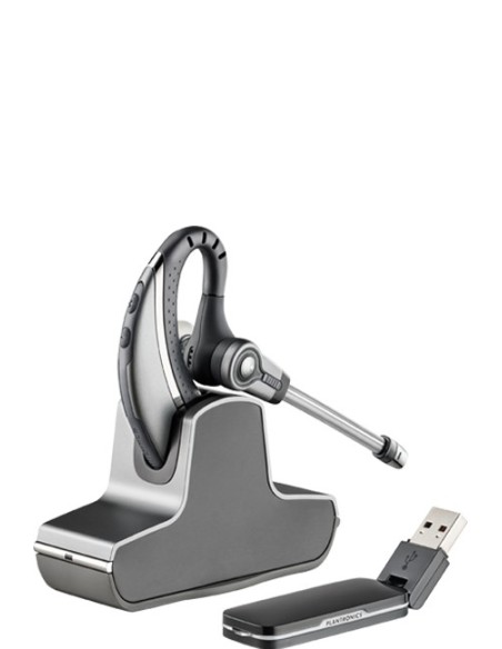 POLY W430-M Auricolare Wireless A clip Ufficio Nero, Argento