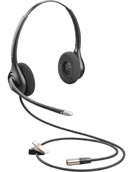 POLY HW261N-DC Auricolare Cablato A Padiglione Ufficio Nero