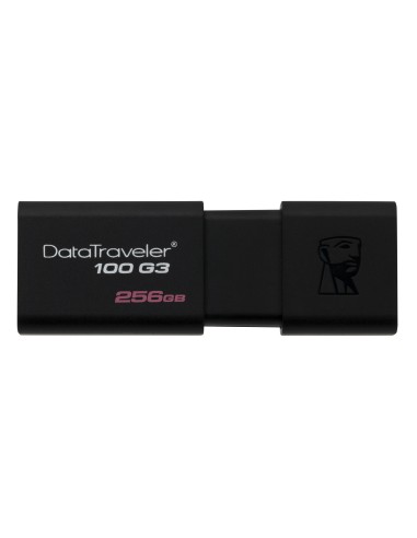 Kingston Technology DataTraveler 100 G3 unità flash USB 256 GB USB tipo A 3.2 Gen 1 (3.1 Gen 1) Nero