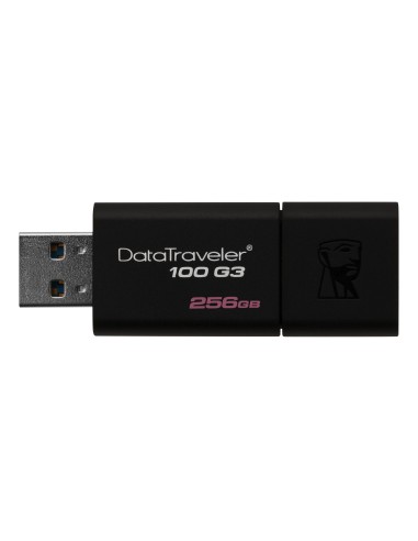 Kingston Technology DataTraveler 100 G3 unità flash USB 256 GB USB tipo A 3.2 Gen 1 (3.1 Gen 1) Nero