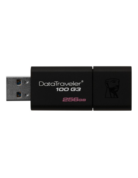 Kingston Technology DataTraveler 100 G3 unità flash USB 256 GB USB tipo A 3.2 Gen 1 (3.1 Gen 1) Nero