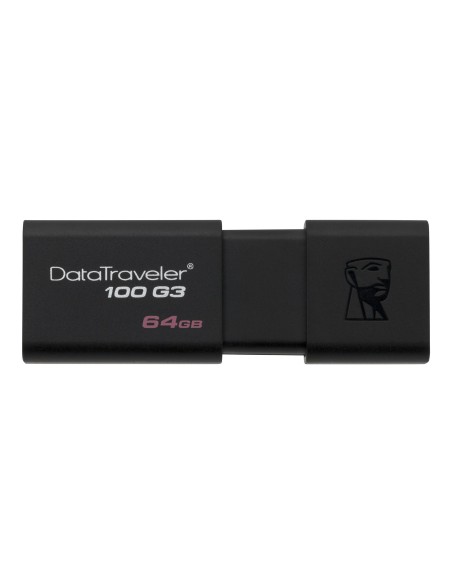 Kingston Technology DataTraveler 100 G3 unità flash USB 64 GB USB tipo A 3.2 Gen 1 (3.1 Gen 1) Nero
