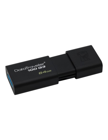 Kingston Technology DataTraveler 100 G3 unità flash USB 64 GB USB tipo A 3.2 Gen 1 (3.1 Gen 1) Nero