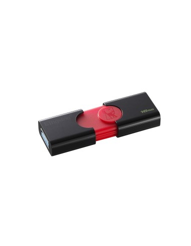 Kingston Technology DataTraveler 106 unità flash USB 16 GB USB tipo A 3.2 Gen 1 (3.1 Gen 1) Nero, Rosso
