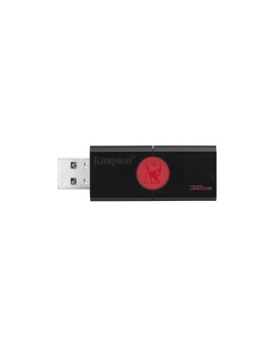Kingston Technology DataTraveler 106 unità flash USB 32 GB USB tipo A 3.2 Gen 1 (3.1 Gen 1) Nero, Rosso
