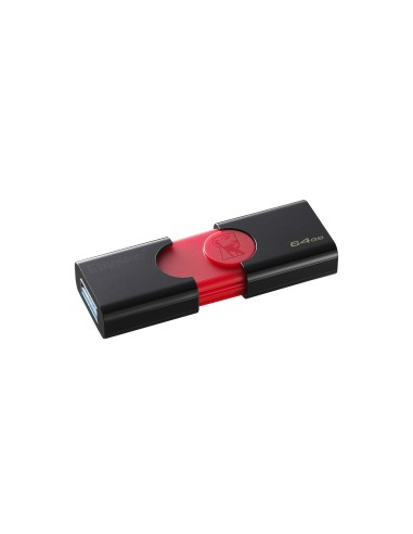 Kingston Technology DataTraveler 106 unità flash USB 64 GB USB tipo A 3.2 Gen 1 (3.1 Gen 1) Nero, Rosso