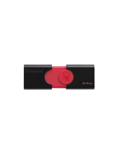Kingston Technology DataTraveler 106 unità flash USB 64 GB USB tipo A 3.2 Gen 1 (3.1 Gen 1) Nero, Rosso