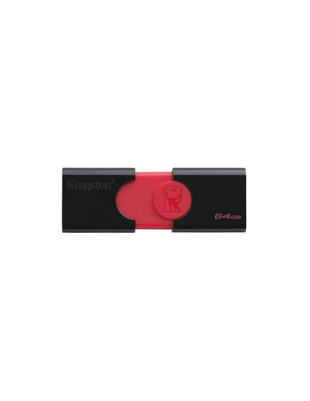 Kingston Technology DataTraveler 106 unità flash USB 64 GB USB tipo A 3.2 Gen 1 (3.1 Gen 1) Nero, Rosso