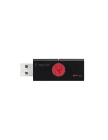Kingston Technology DataTraveler 106 unità flash USB 64 GB USB tipo A 3.2 Gen 1 (3.1 Gen 1) Nero, Rosso