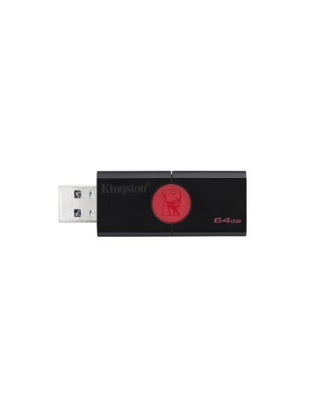 Kingston Technology DataTraveler 106 unità flash USB 64 GB USB tipo A 3.2 Gen 1 (3.1 Gen 1) Nero, Rosso