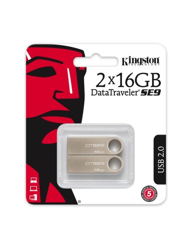 Kingston Technology DataTraveler SE9 unità flash USB 16 GB USB tipo A 2.0 Argento