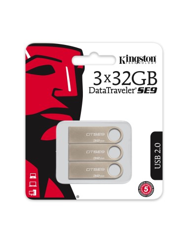 Kingston Technology DataTraveler SE9 unità flash USB 32 GB USB tipo A 2.0 Argento