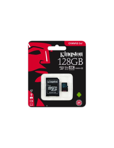 Kingston Technology Canvas Go! 128 GB MicroSDXC UHS-I Classe 10
