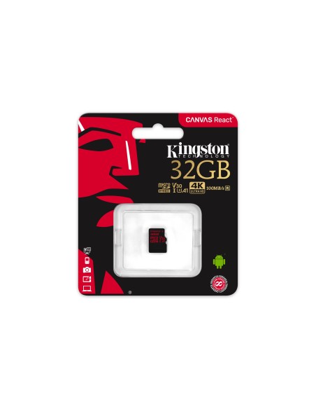Kingston Technology Canvas React 32 GB MicroSDHC UHS-I Classe 10