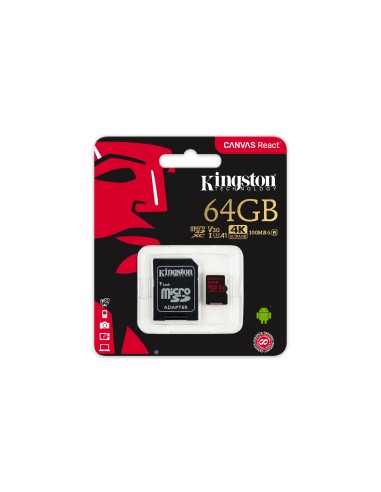 Kingston Technology Canvas React 64 GB MicroSDXC UHS-I Classe 10