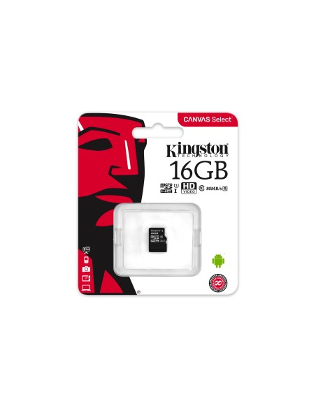 Kingston Technology Canvas Select 16 GB MicroSDHC UHS-I Classe 10