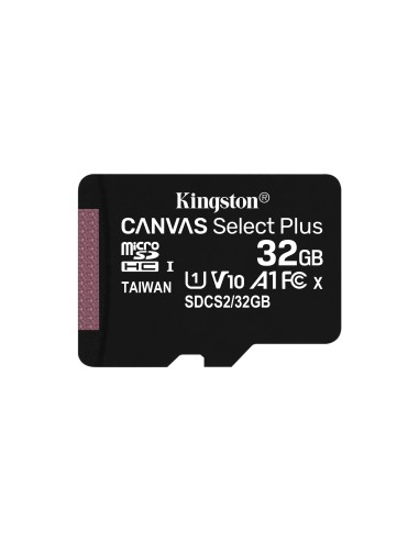 Kingston Technology Scheda micSDHC Canvas Select Plus 100R A1 C10 da 32GB confezione doppia + adattatore singolo