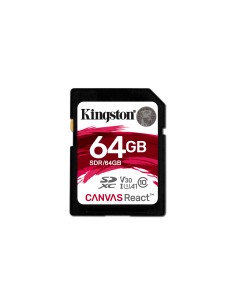 Kingston Technology SD Canvas React 64 GB SDXC UHS-I Classe 10