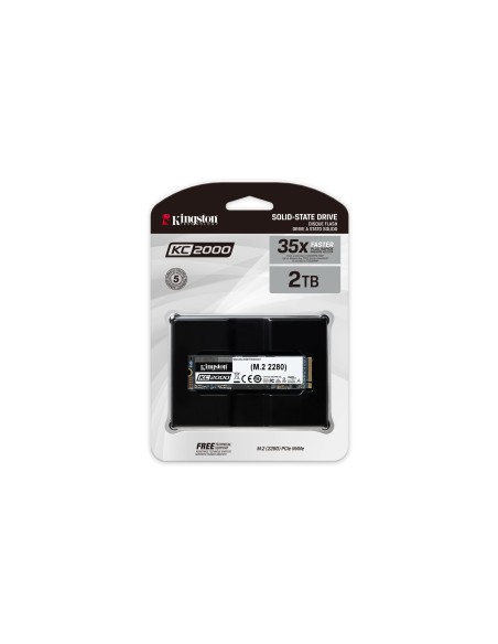 Kingston Technology KC2000 M.2 2 TB PCI Express 3.0 3D TLC NVMe