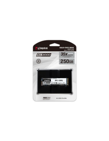 Kingston Technology KC2000 M.2 250 GB PCI Express 3.0 3D TLC NVMe
