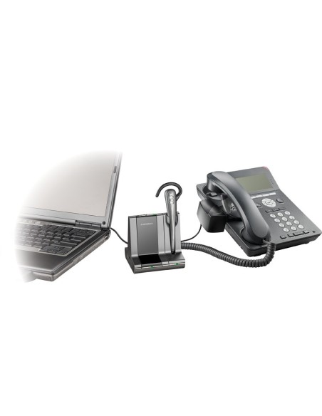 POLY WO100 Auricolare Wireless Ufficio Grigio