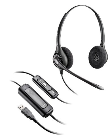 POLY SupraPlus D261N Auricolare Cablato A Padiglione Ufficio Nero