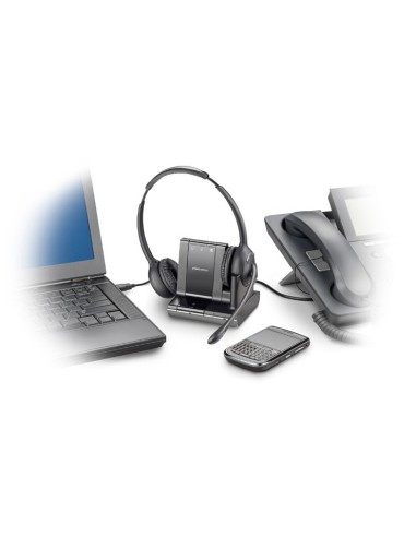 POLY Savi W720 A Auricolare Wireless A Padiglione Ufficio Nero