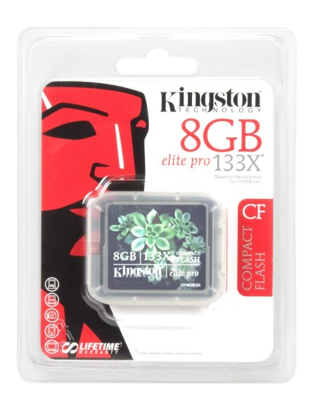 Kingston Technology 8GB Elite Pro CompactFlash Card 133x