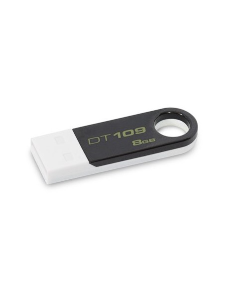 Kingston Technology DataTraveler 109 unità flash USB 8 GB USB tipo A 2.0 Nero, Bianco