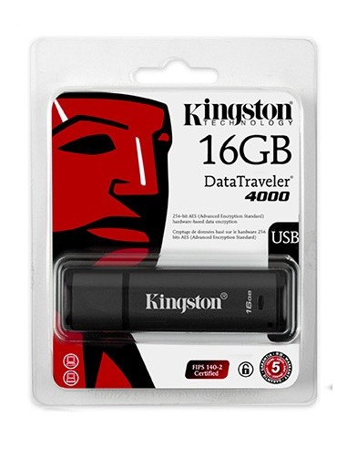 Kingston Technology DataTraveler 4000 16GB unità flash USB USB tipo A 2.0 Nero