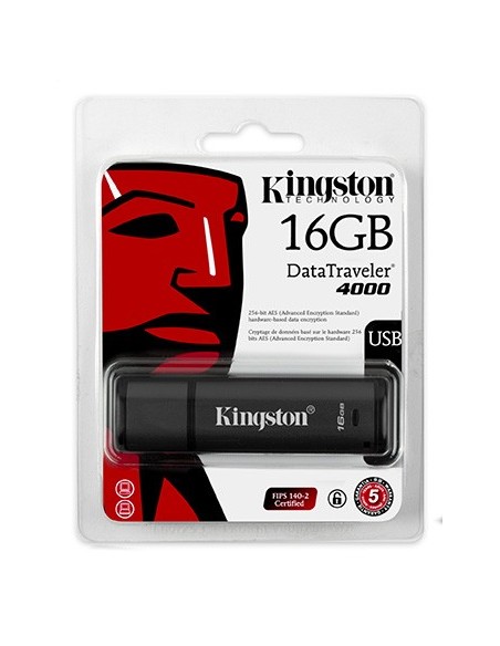 Kingston Technology DataTraveler 4000 16GB unità flash USB USB tipo A 2.0 Nero
