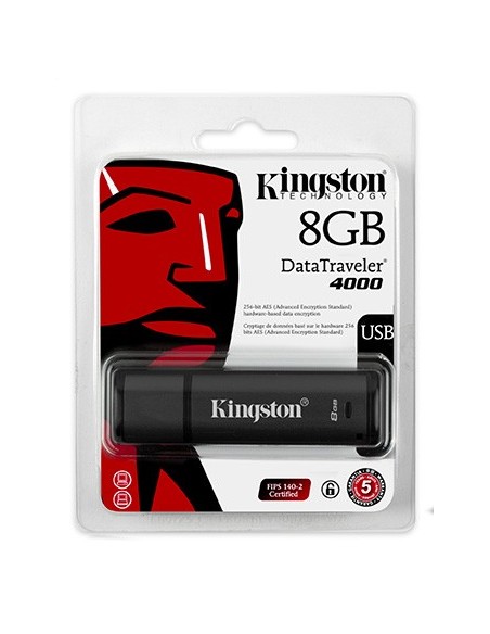 Kingston Technology DataTraveler 4000 8GB unità flash USB USB tipo A 2.0 Nero