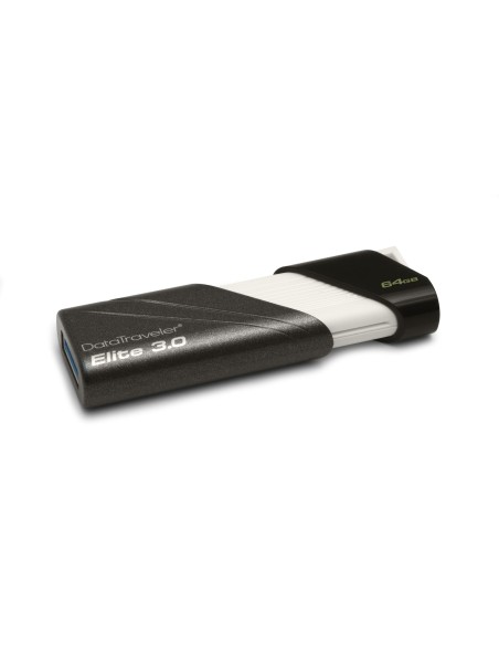 Kingston Technology DataTraveler Elite 3.0 64GB unità flash USB USB tipo A 3.2 Gen 1 (3.1 Gen 1) Nero, Grafite, Bianco