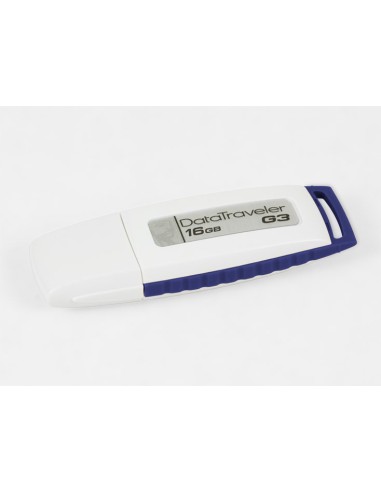 Kingston Technology DataTraveler G3 16GB unità flash USB USB tipo A 2.0 Blu, Bianco