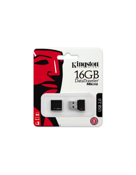 Kingston Technology DataTraveler Micro 16GB unità flash USB USB tipo A 2.0 Nero