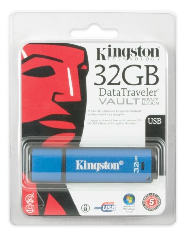 Kingston Technology DataTraveler Vault Privacy 32GB unità flash USB USB tipo A 2.0 Blu
