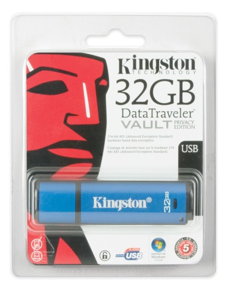 Kingston Technology DataTraveler Vault Privacy 32GB unità flash USB USB tipo A 2.0 Blu