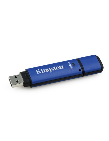 Kingston Technology DataTraveler Vault 64GB unità flash USB USB tipo A 2.0 Blu