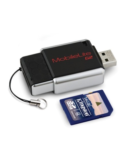 Kingston Technology USB 2.0 Card reader + 16GB SDHC lettore di schede Nero