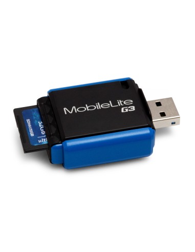 Kingston Technology MobileLite G3 USB 3.0 Reader lettore di schede USB 3.2 Gen 1 (3.1 Gen 1) Nero, Blu