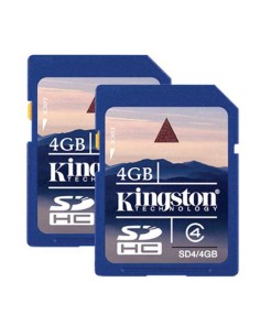 Kingston Technology 4GB SD Twin pack 8 GB SDHC Flash