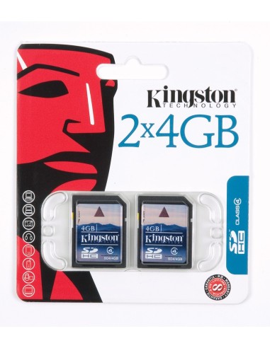 Kingston Technology 4GB SD Twin pack 8 GB SDHC Flash