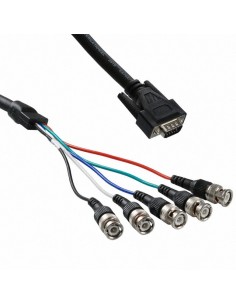 POLY BNC Monitor Adapter Cable 0,3 m DVI-A Nero