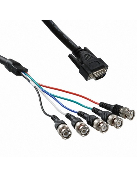 POLY BNC Monitor Adapter Cable 0,3 m DVI-A Nero
