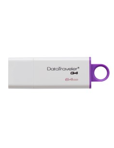 Kingston Technology DataTraveler G4 unità flash USB 64 GB USB tipo A 3.2 Gen 1 (3.1 Gen 1) Viola, Bianco