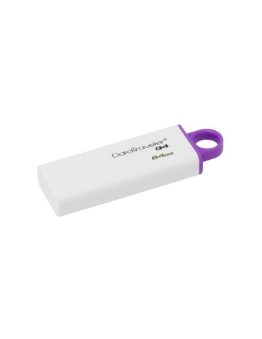 Kingston Technology DataTraveler G4 unità flash USB 64 GB USB tipo A 3.2 Gen 1 (3.1 Gen 1) Viola, Bianco